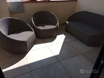 Set divano e poltrone outdoor