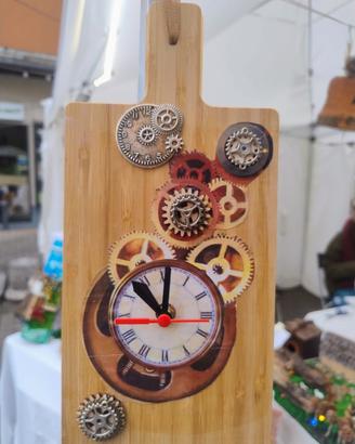 Orologio decoupage 