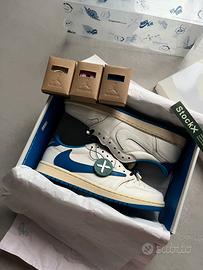 Nike air jordan 1 low travis scott fragment sail