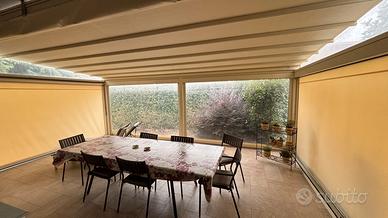 Pompeiana, pergola motorizzata teli retrattili 7x4