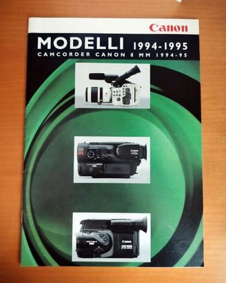 Catalogo Videocamere Canon 8mm 1994-95