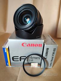 Obiettivo Canon Lens EF 24mm f/2.8 - "COME NUOVO"