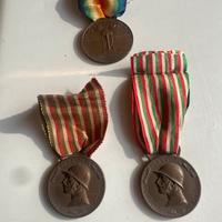 3 medaglie originali Prima GuerraMondiale1915-1918