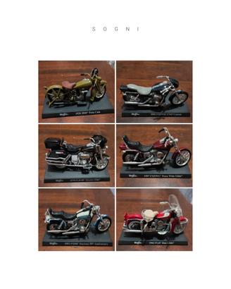 Collezione modellini HARLEY DAVIDSON scala 1/18