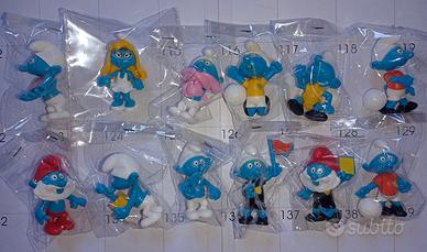 Puffi Calciatori Kinder 1990 serie completa 