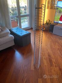 Porta cd/dvd verticale in acciaio