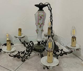 Lampadario vintage stile liberty