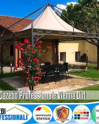 Gazebo in stile Liberty decori ferro certificato