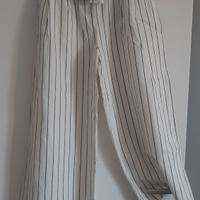 MANGO pantaloni estivi ampi lino 62% e cotone 38%