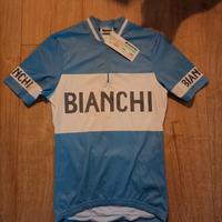 Maglia Bianchi celeste collezione retro S