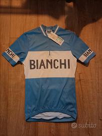 Maglia Bianchi celeste collezione retro S