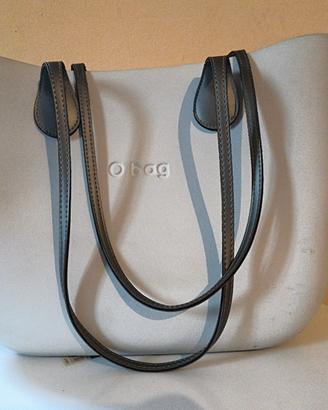 Borsa O-bag Grigio Chiaro Usata Poco