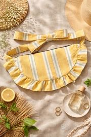 Halfmoon handbag in yellow upcycled