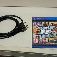 GTA 5 E CAVO DI ALIMENTAZIONE IN BUONE CONDIZIONI