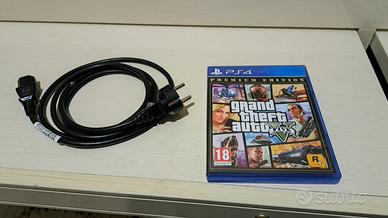 GTA 5 E CAVO DI ALIMENTAZIONE IN BUONE CONDIZIONI