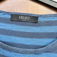 Maglione Liu Jo uomo a righe leggero M blu