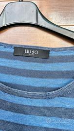 Maglione Liu Jo uomo a righe leggero M blu