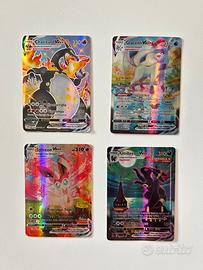 Lotto 4 carte Pokemon VMAX