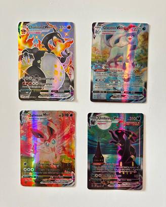 Lotto 4 carte Pokemon VMAX