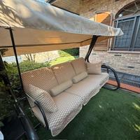 Dondolo da giardino 3 posti trasformabile in letto