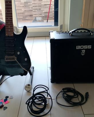 Chitarra Harley Benton, Amplificatore Boss Katana