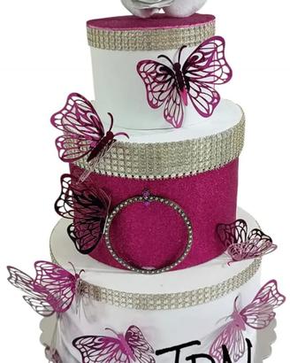 torta scenografica a scatola 