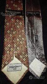 Yves Saint Laurent cravatte seta originali