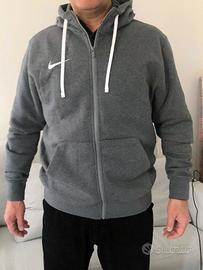 Felpa Nike con Zip e Cappuccio 100% Cotone Tg L
