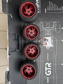 Ruote Evolve rosse per skate elettrico