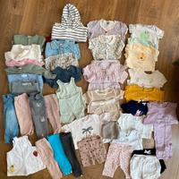 Set lotto vestiti neonata primavera estate 40pezzi