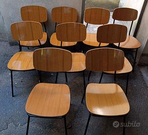 Sedie vintage anni '70 da scuola - lotto/singole