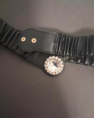 Cintura nera ecopelle regolabile Kocca