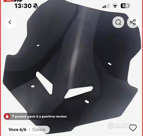 Parabrezza oscurato Yamaha Tracer 9