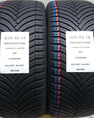 2 GOMME 225 40 18 BRIDGESTONE BR1996