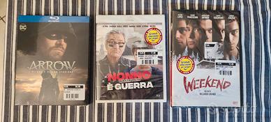 tris di film blu-ray/dvd 