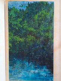 Astratto - cm 85x150 -  firmato sul retro 