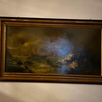 Quadro grande olio su tela