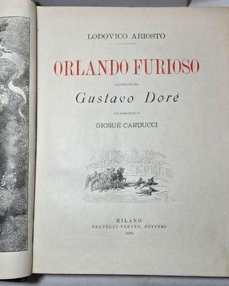 Libro 1899 Orlando Furioso Doré Illustrato