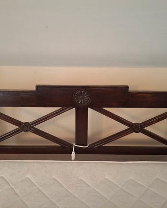 letto matrimoniale in legno di teak
