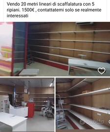 Scaffalatura con 5 ripiani