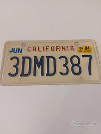 Targa Americana Originale California Vintage