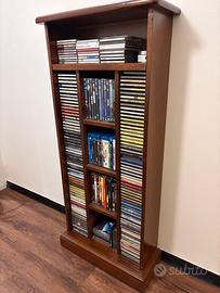 Porta CD arte povera legno