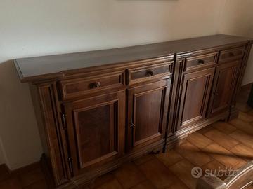 Mobile lungo in noce nazionale