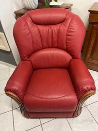 Poltrona relax pelle
