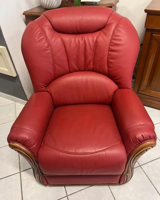 Poltrona relax pelle