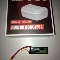 Visore Walksnail Avatar HD + Batteria adatta