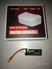 Visore Walksnail Avatar HD + Batteria adatta