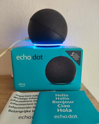 Amazon Alexa Echo dot 5 nera 