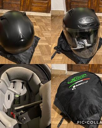 Casco moto in fibra