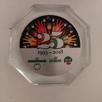 Fermacarte edizione limitata in vetro trasparente